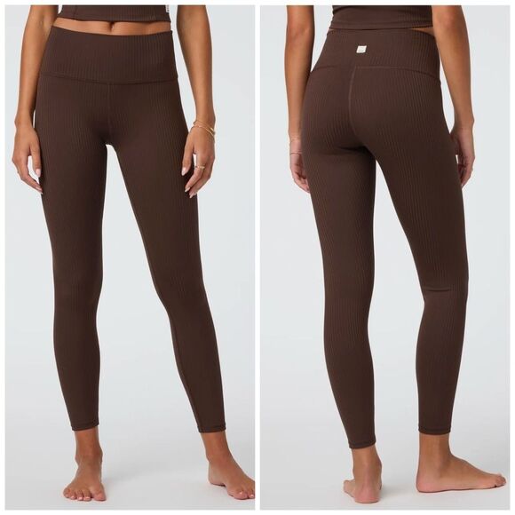 VUORI Inversion Rib Legging Java leggings size Small NWT Java - Picture 6 of 6